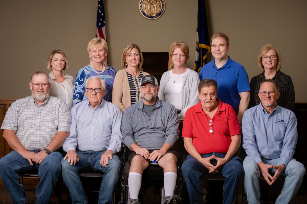Fiscal Court staff sitting for a group photo.